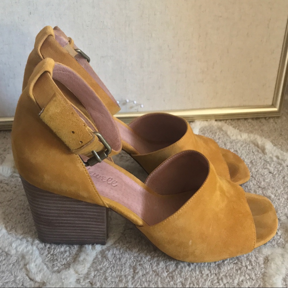 Madewell Yellow suede sandals - Picture 3 of 3
